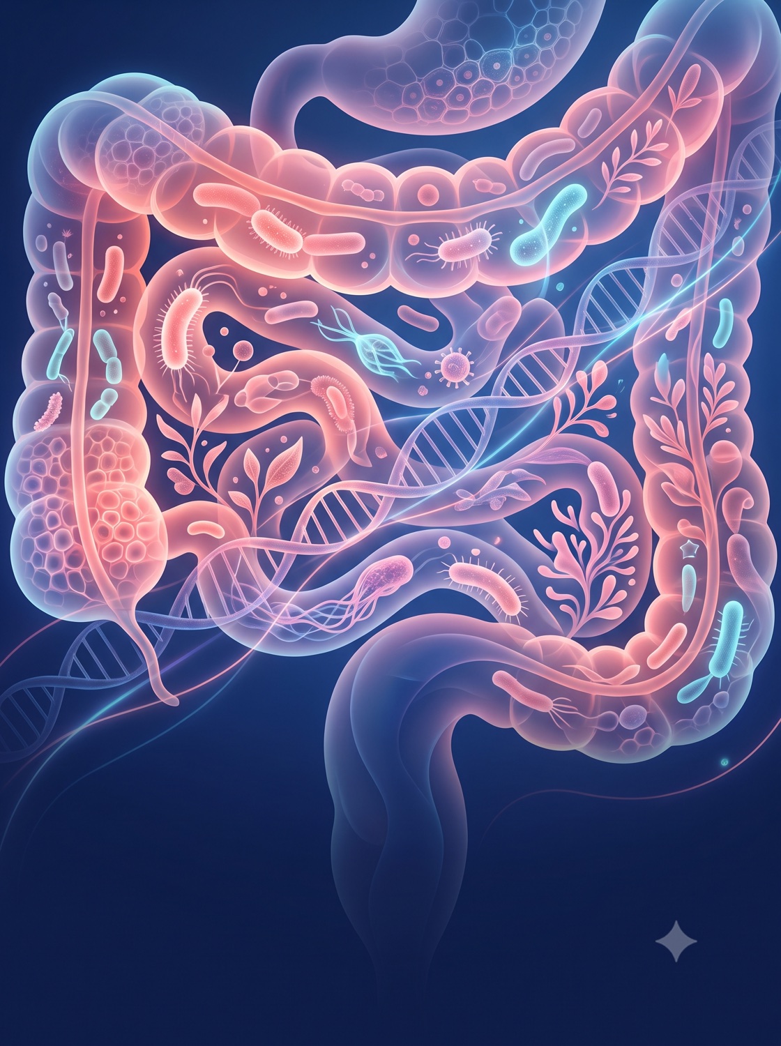 Representación visual del microbioma y su equilibrio